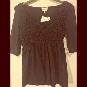 ANTHROPOLOGIE DELETTA SCRUNCH TOP